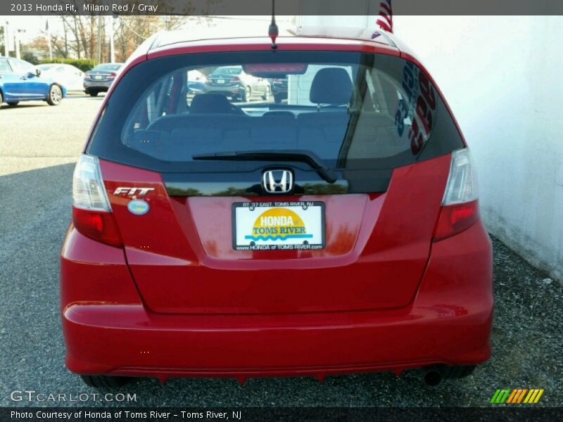 Milano Red / Gray 2013 Honda Fit