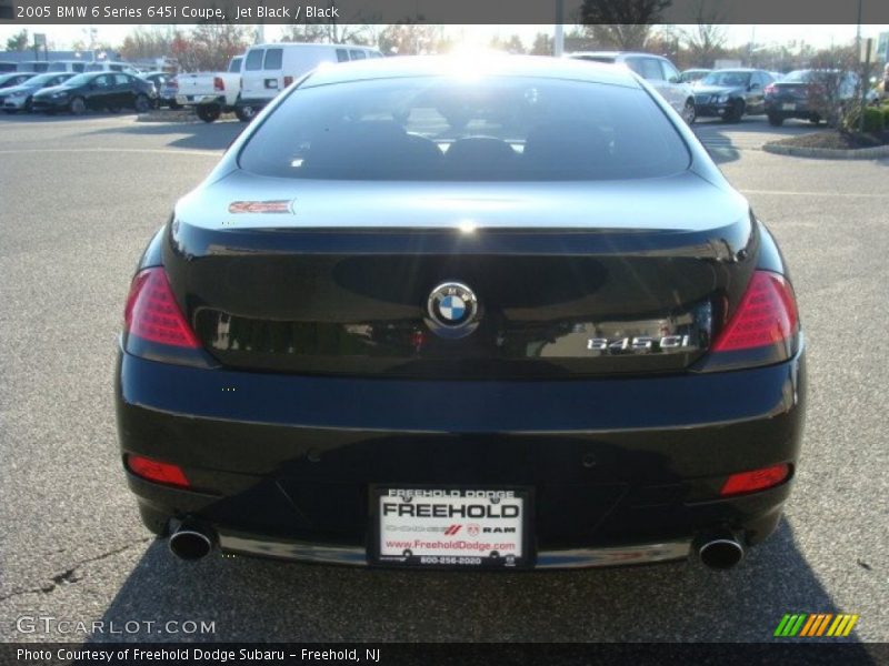 Jet Black / Black 2005 BMW 6 Series 645i Coupe