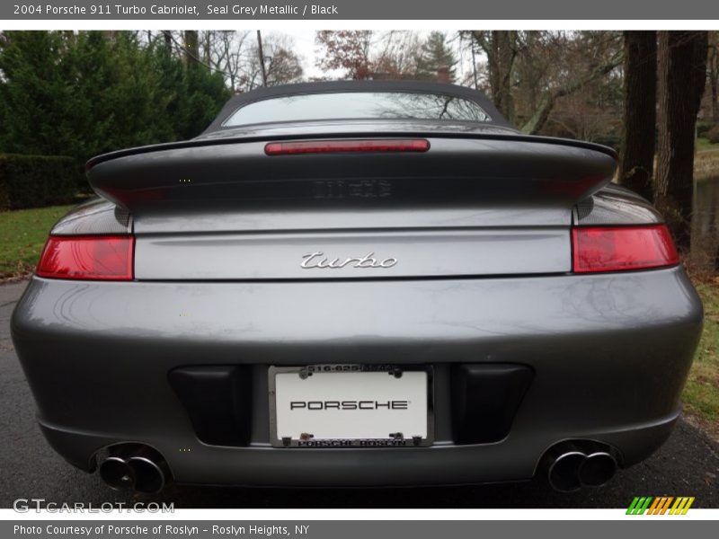 Seal Grey Metallic / Black 2004 Porsche 911 Turbo Cabriolet