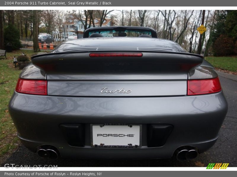 Seal Grey Metallic / Black 2004 Porsche 911 Turbo Cabriolet