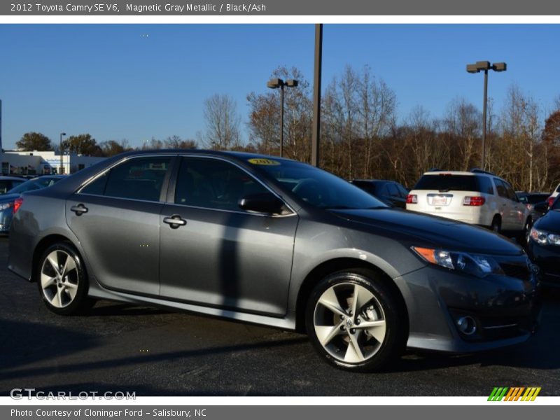 Magnetic Gray Metallic / Black/Ash 2012 Toyota Camry SE V6