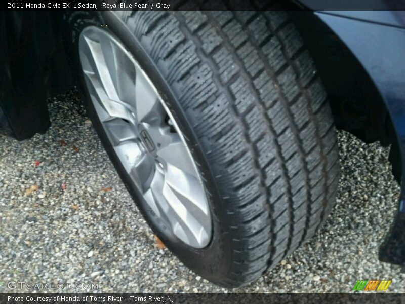 Royal Blue Pearl / Gray 2011 Honda Civic EX-L Sedan