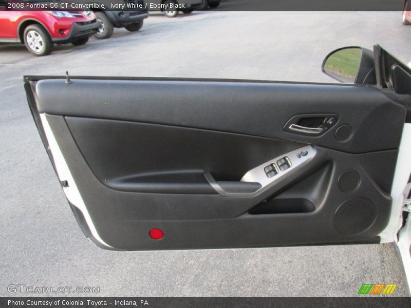 Ivory White / Ebony Black 2008 Pontiac G6 GT Convertible