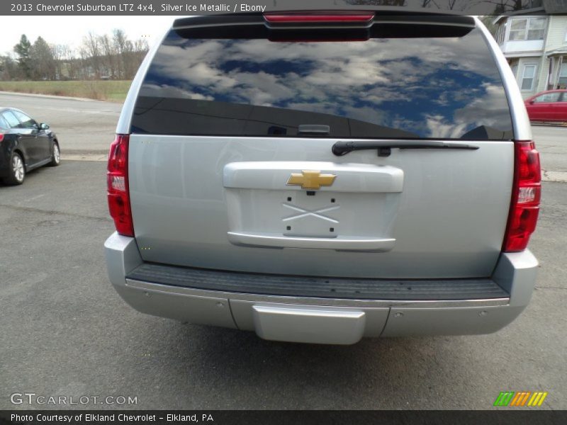 Silver Ice Metallic / Ebony 2013 Chevrolet Suburban LTZ 4x4