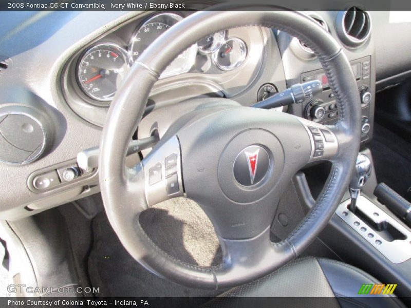 Ivory White / Ebony Black 2008 Pontiac G6 GT Convertible