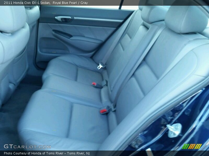 Royal Blue Pearl / Gray 2011 Honda Civic EX-L Sedan