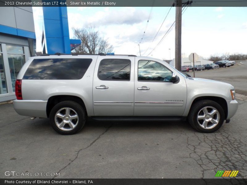 Silver Ice Metallic / Ebony 2013 Chevrolet Suburban LTZ 4x4