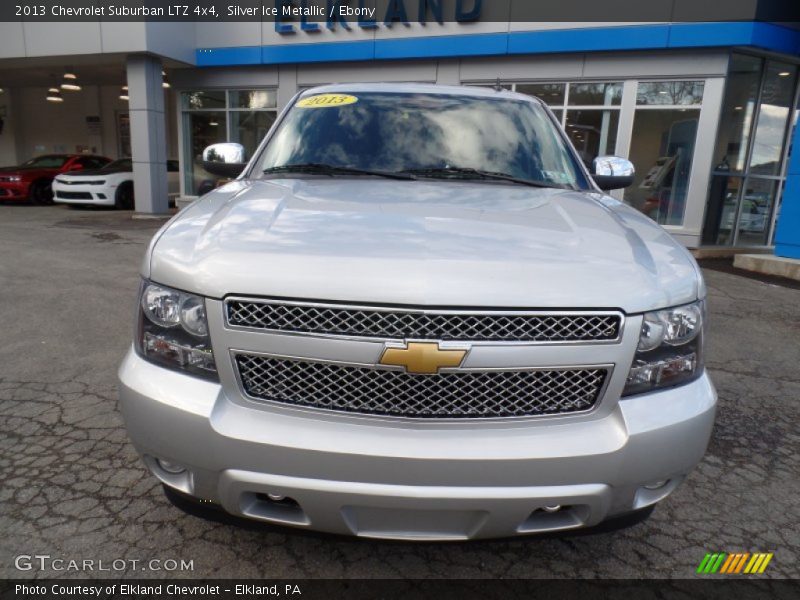 Silver Ice Metallic / Ebony 2013 Chevrolet Suburban LTZ 4x4
