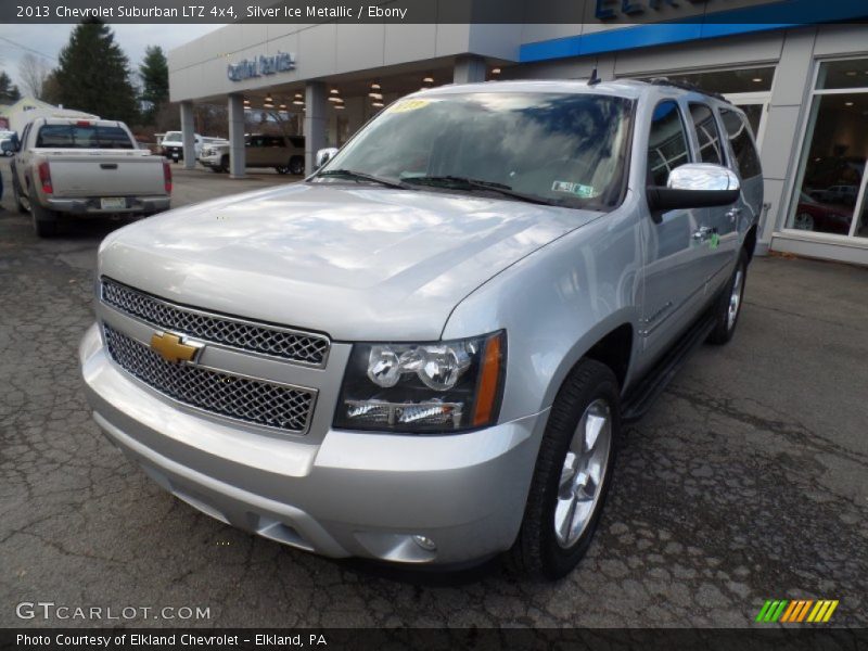 Silver Ice Metallic / Ebony 2013 Chevrolet Suburban LTZ 4x4