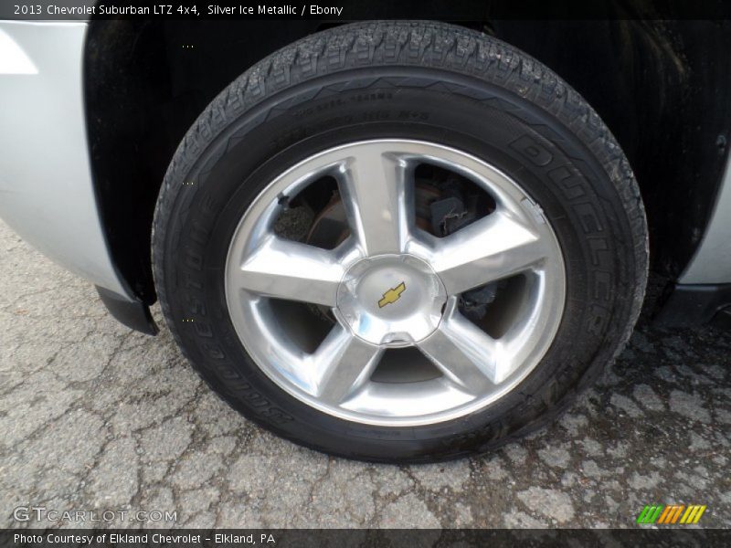 Silver Ice Metallic / Ebony 2013 Chevrolet Suburban LTZ 4x4