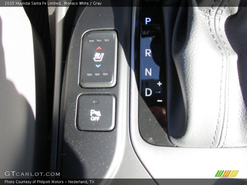 Monaco White / Gray 2015 Hyundai Santa Fe Limited