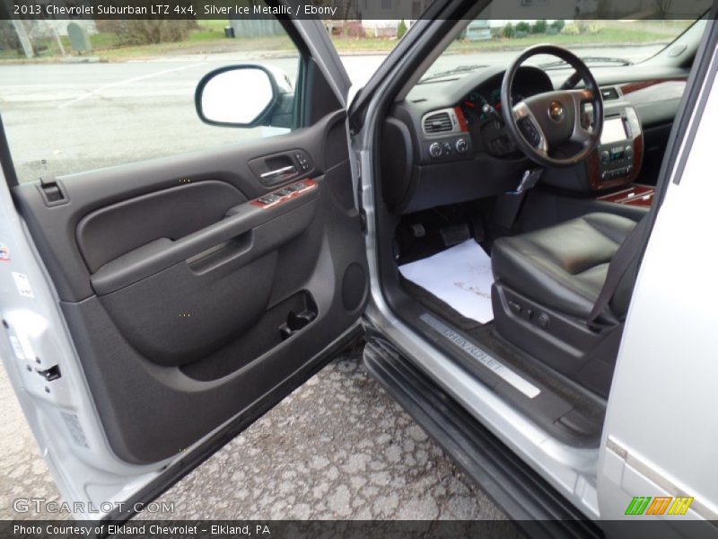 Silver Ice Metallic / Ebony 2013 Chevrolet Suburban LTZ 4x4