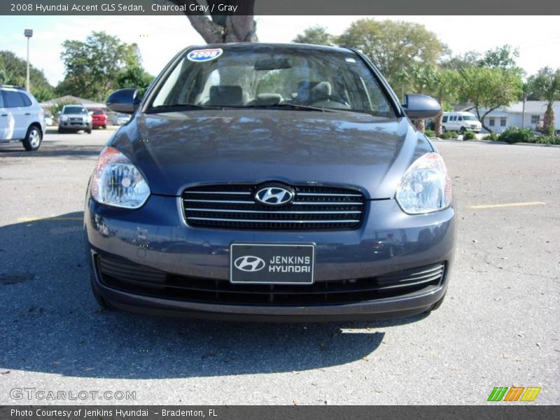 Charcoal Gray / Gray 2008 Hyundai Accent GLS Sedan