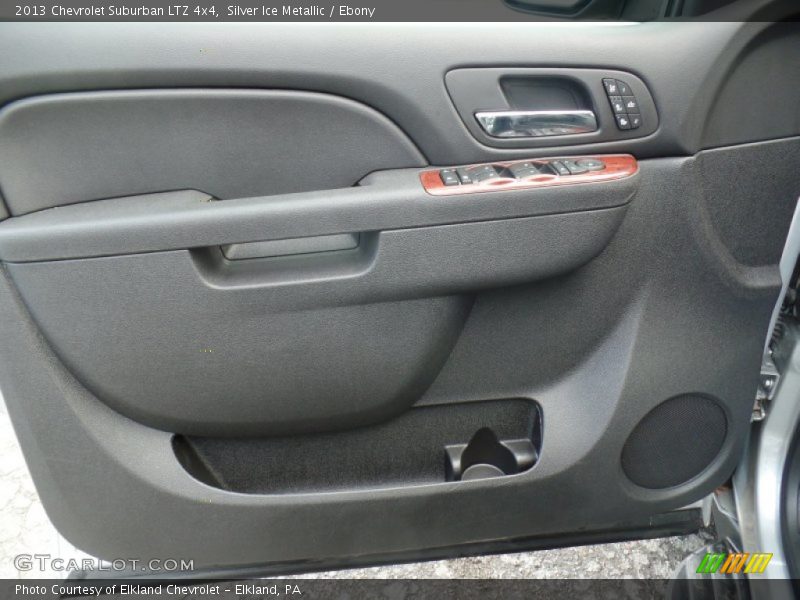 Silver Ice Metallic / Ebony 2013 Chevrolet Suburban LTZ 4x4