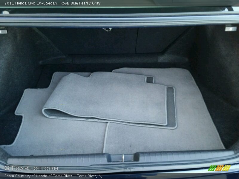 Royal Blue Pearl / Gray 2011 Honda Civic EX-L Sedan
