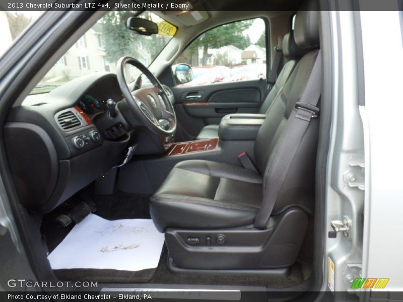 Silver Ice Metallic / Ebony 2013 Chevrolet Suburban LTZ 4x4