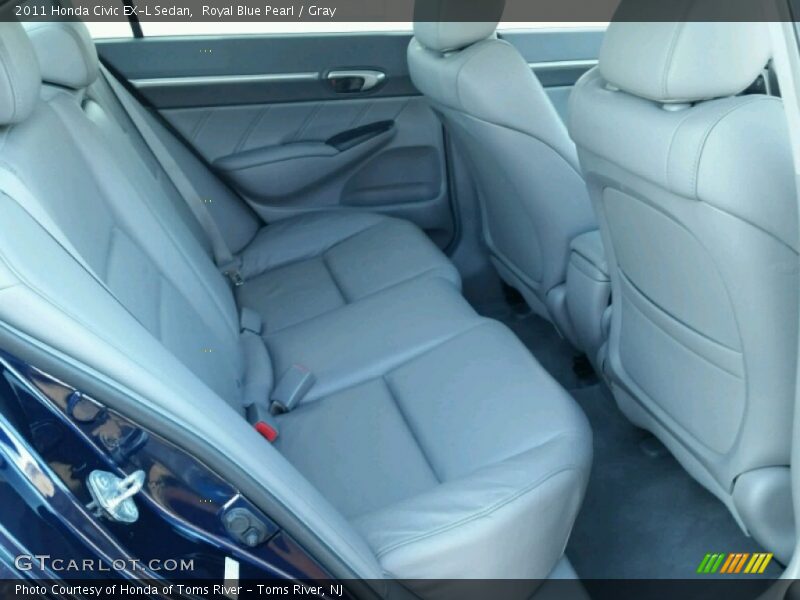 Royal Blue Pearl / Gray 2011 Honda Civic EX-L Sedan