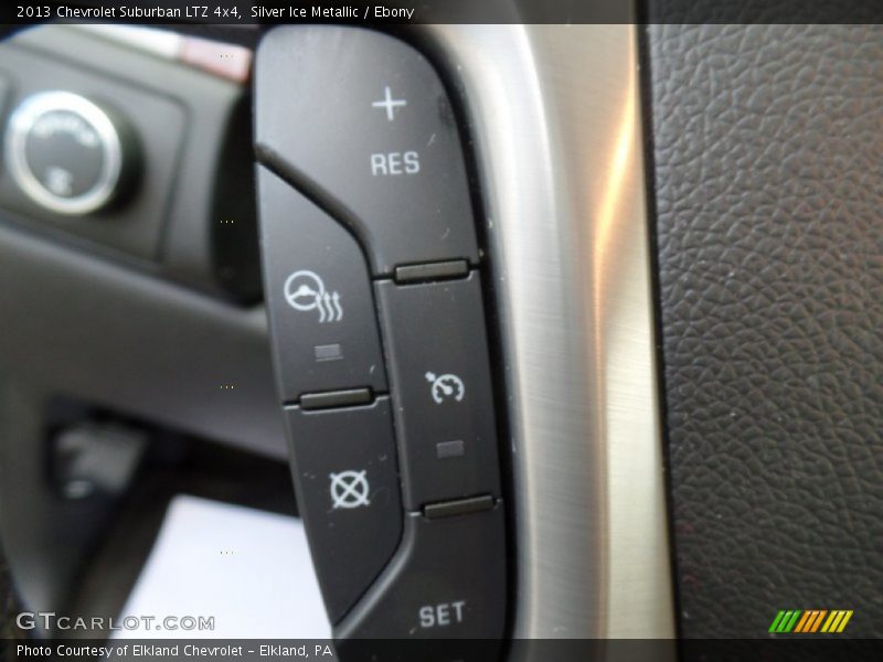 Silver Ice Metallic / Ebony 2013 Chevrolet Suburban LTZ 4x4