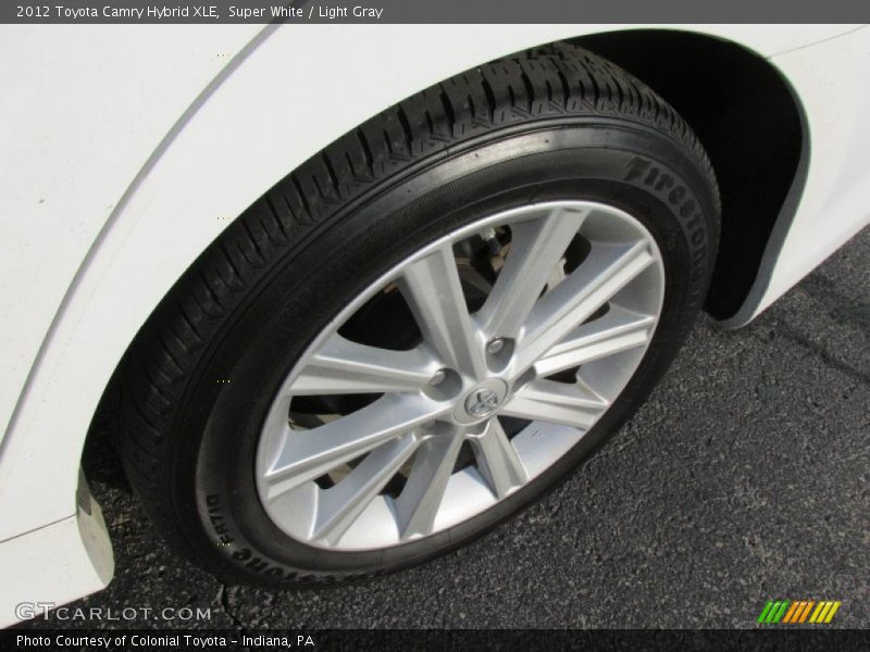 Super White / Light Gray 2012 Toyota Camry Hybrid XLE