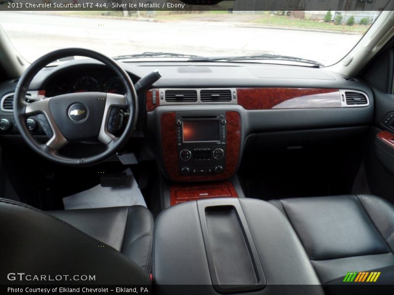 Silver Ice Metallic / Ebony 2013 Chevrolet Suburban LTZ 4x4