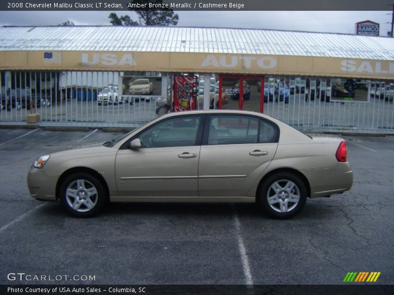 Amber Bronze Metallic / Cashmere Beige 2008 Chevrolet Malibu Classic LT Sedan