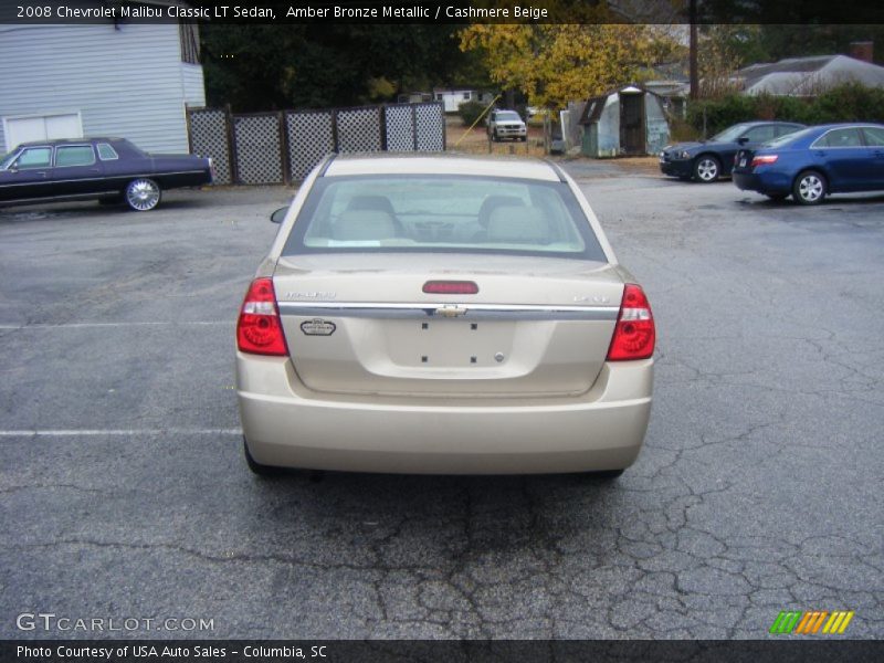 Amber Bronze Metallic / Cashmere Beige 2008 Chevrolet Malibu Classic LT Sedan