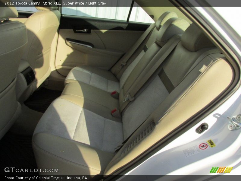 Super White / Light Gray 2012 Toyota Camry Hybrid XLE