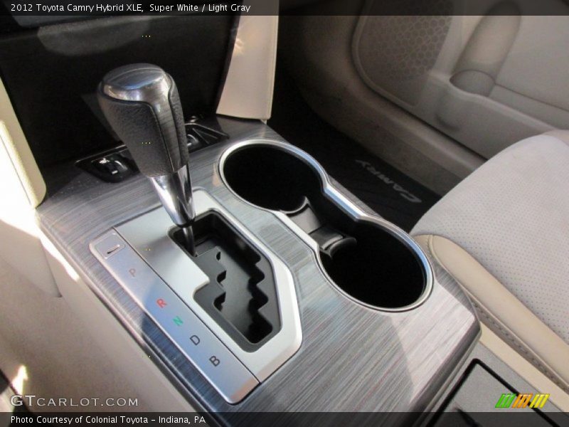 Super White / Light Gray 2012 Toyota Camry Hybrid XLE