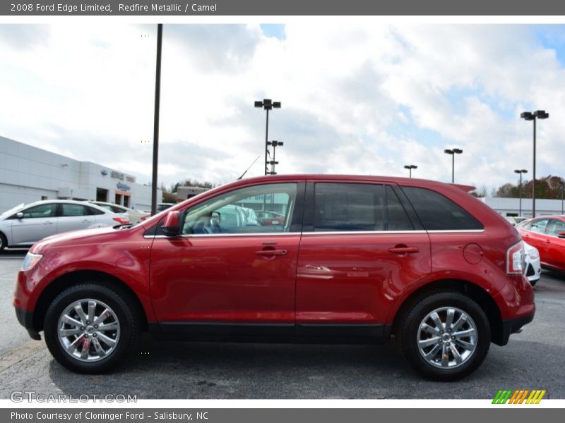 Redfire Metallic / Camel 2008 Ford Edge Limited