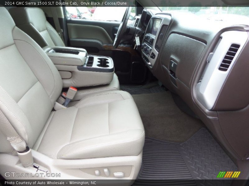 Onyx Black / Cocoa/Dune 2014 GMC Sierra 1500 SLT Double Cab