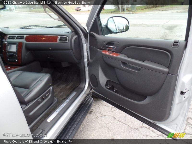 Silver Ice Metallic / Ebony 2013 Chevrolet Suburban LTZ 4x4