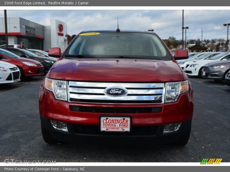 Redfire Metallic / Camel 2008 Ford Edge Limited