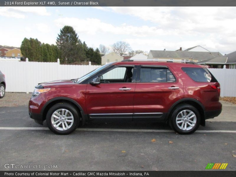 Sunset / Charcoal Black 2014 Ford Explorer XLT 4WD