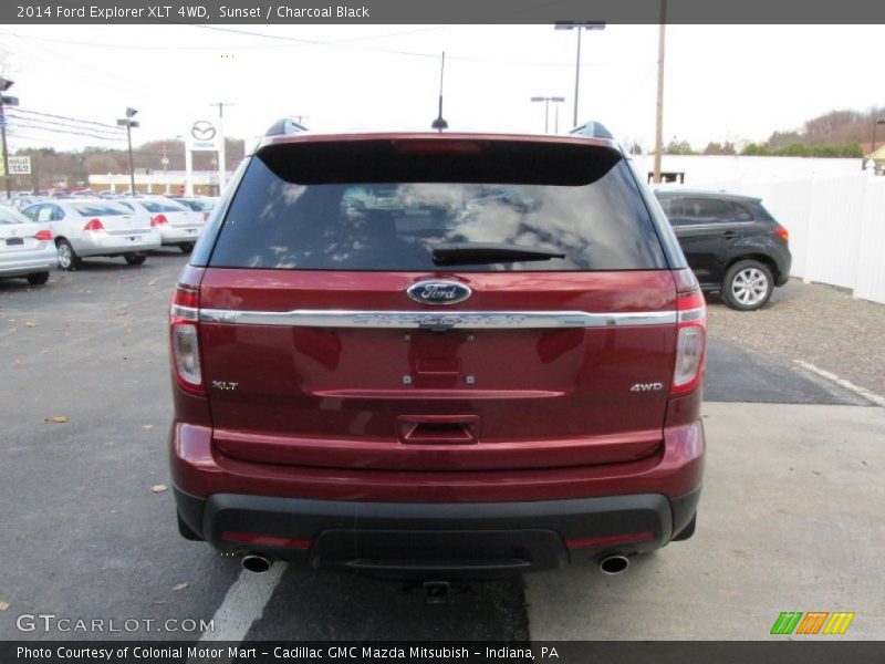 Sunset / Charcoal Black 2014 Ford Explorer XLT 4WD