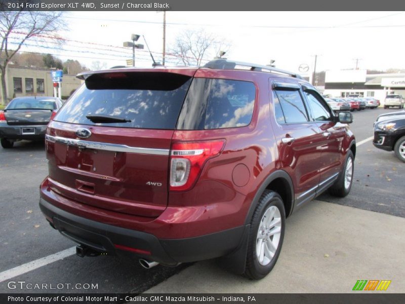 Sunset / Charcoal Black 2014 Ford Explorer XLT 4WD