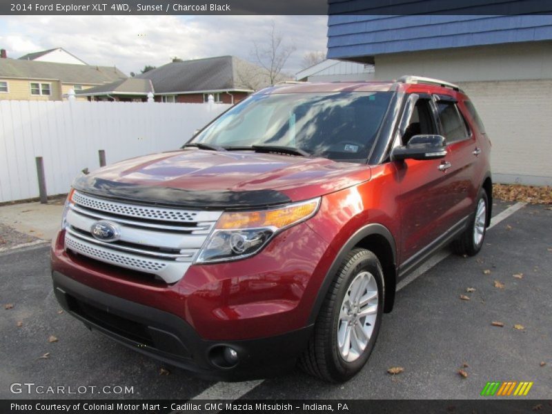 Sunset / Charcoal Black 2014 Ford Explorer XLT 4WD