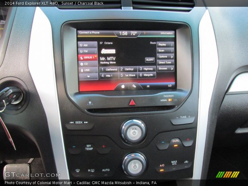 Sunset / Charcoal Black 2014 Ford Explorer XLT 4WD