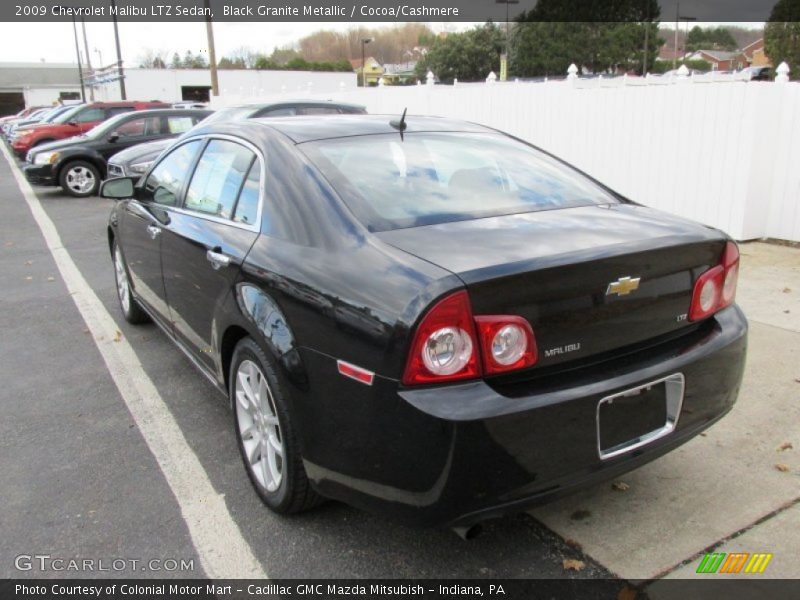 Black Granite Metallic / Cocoa/Cashmere 2009 Chevrolet Malibu LTZ Sedan