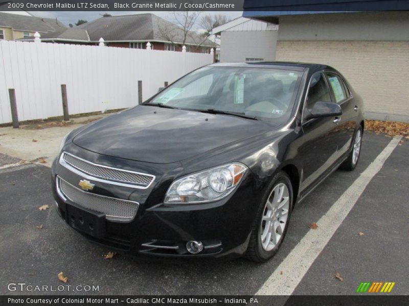 Black Granite Metallic / Cocoa/Cashmere 2009 Chevrolet Malibu LTZ Sedan