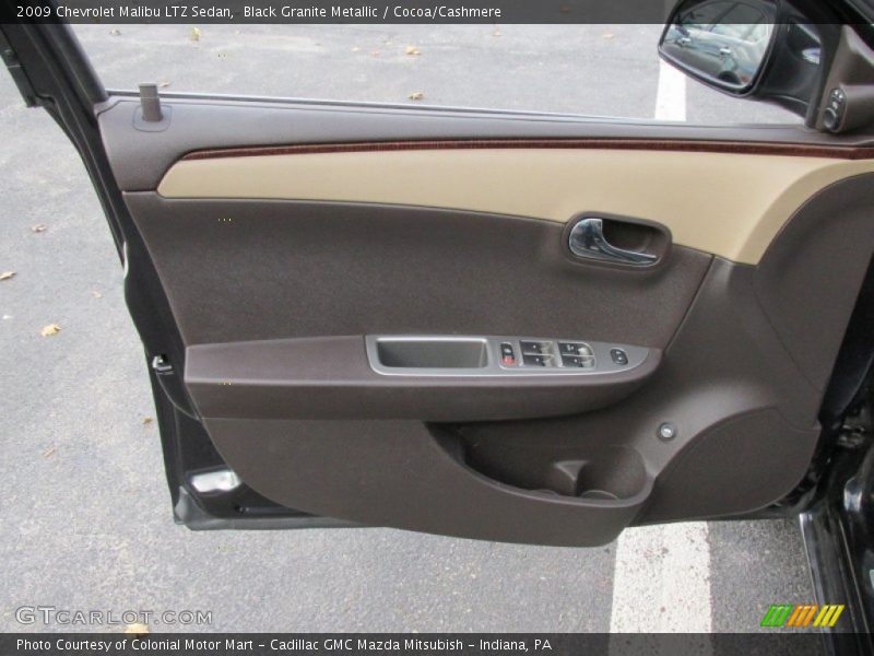 Black Granite Metallic / Cocoa/Cashmere 2009 Chevrolet Malibu LTZ Sedan