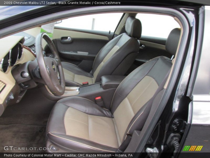 Black Granite Metallic / Cocoa/Cashmere 2009 Chevrolet Malibu LTZ Sedan