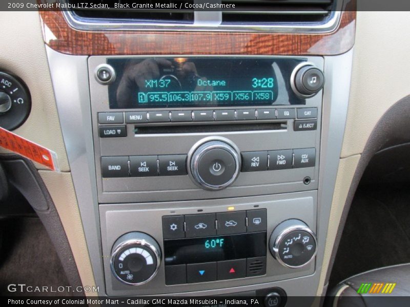 Black Granite Metallic / Cocoa/Cashmere 2009 Chevrolet Malibu LTZ Sedan