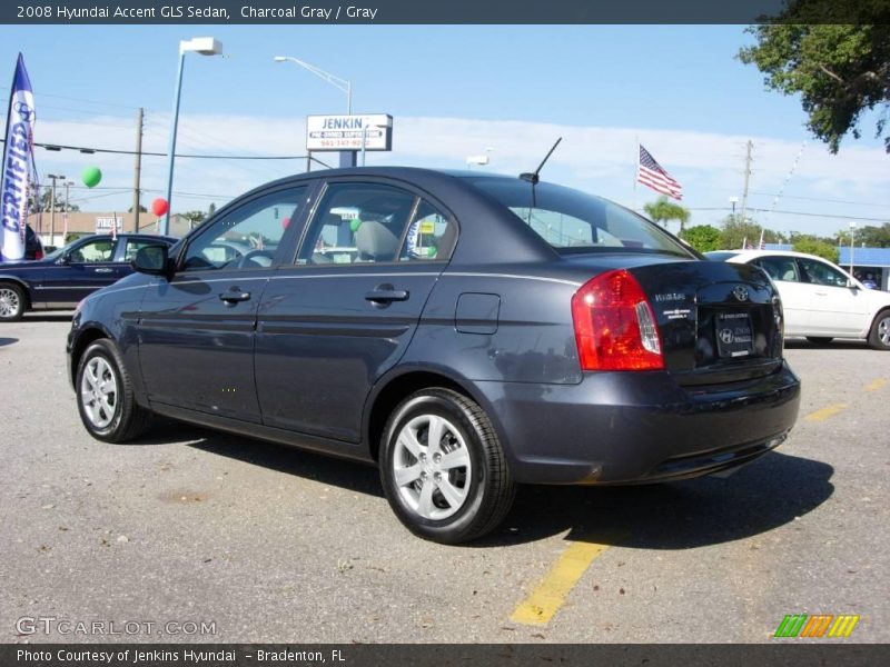 Charcoal Gray / Gray 2008 Hyundai Accent GLS Sedan