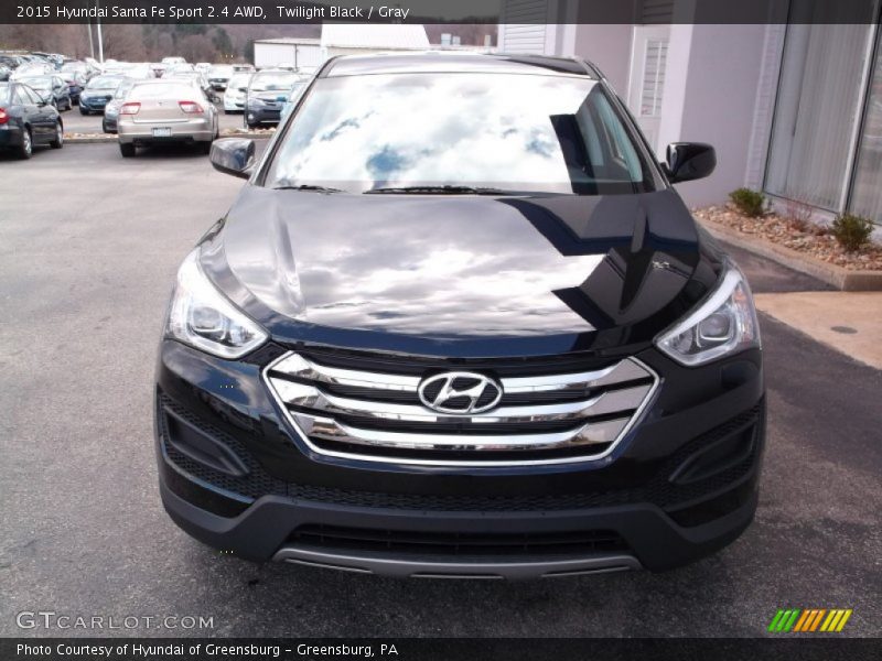 Twilight Black / Gray 2015 Hyundai Santa Fe Sport 2.4 AWD