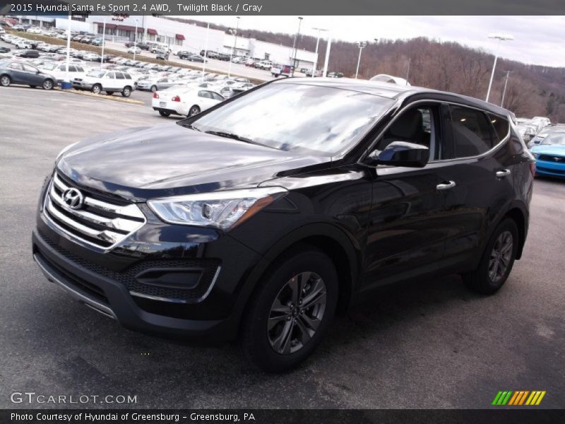 Twilight Black / Gray 2015 Hyundai Santa Fe Sport 2.4 AWD