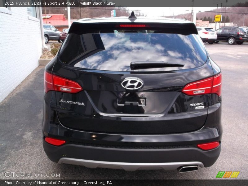 Twilight Black / Gray 2015 Hyundai Santa Fe Sport 2.4 AWD
