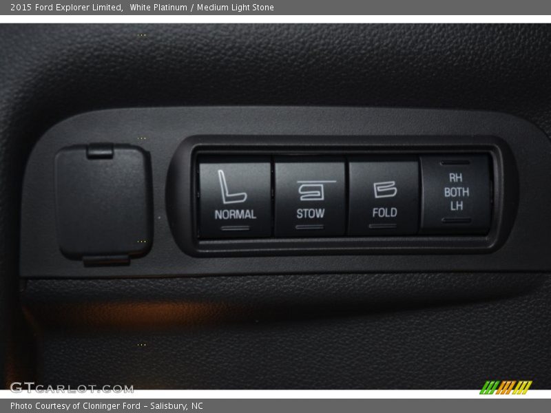 White Platinum / Medium Light Stone 2015 Ford Explorer Limited