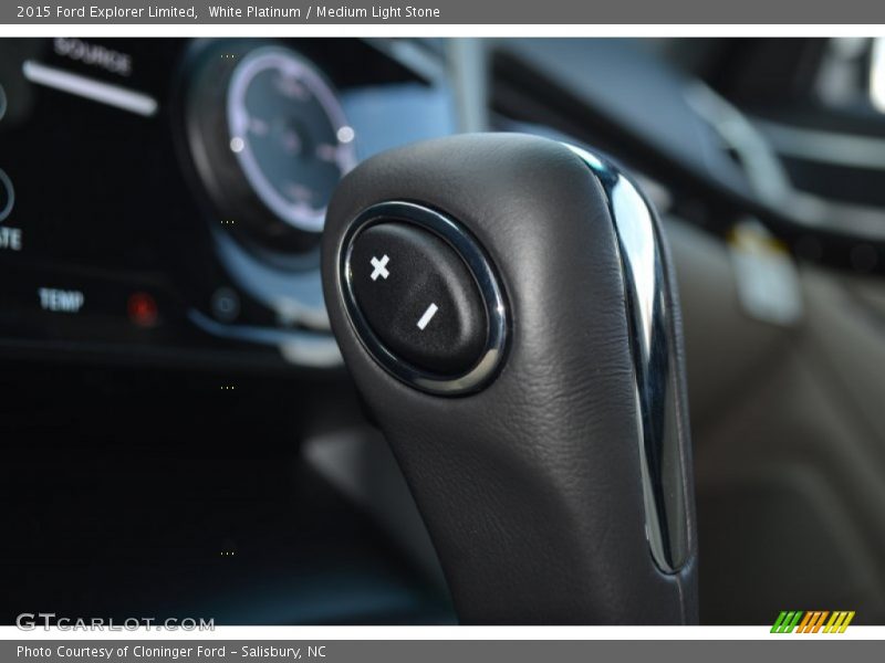 White Platinum / Medium Light Stone 2015 Ford Explorer Limited