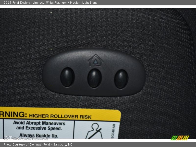 White Platinum / Medium Light Stone 2015 Ford Explorer Limited