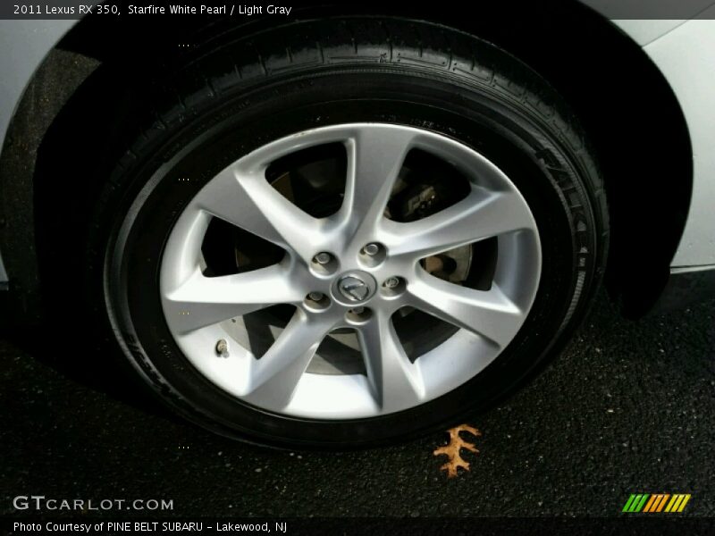 Starfire White Pearl / Light Gray 2011 Lexus RX 350